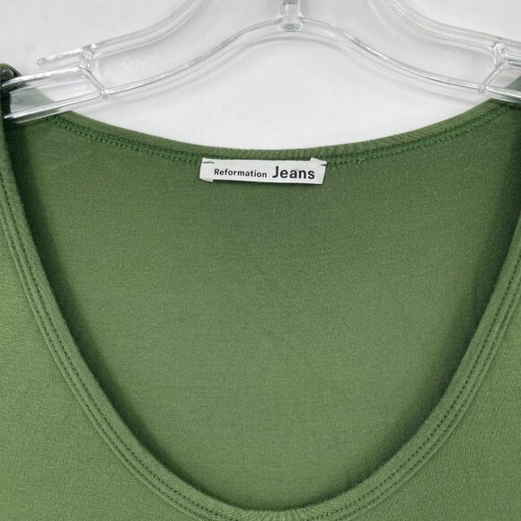 Reformation Green Pullover Maxi Dress | Made in United States - Picture 5 of 5